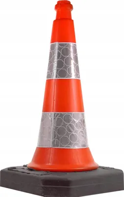 Produktbild von Verkehrskegel 50 cm Warnkegel Verkehrsleitkegel Pylone Markierungskegel Verkehrshütchen