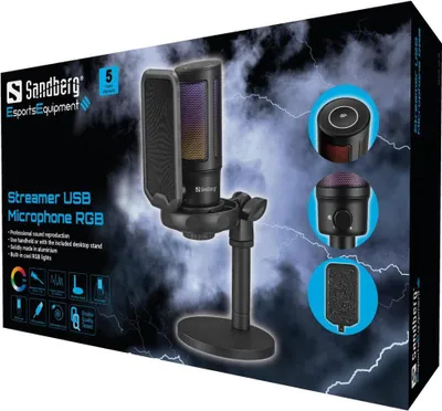 Immagine prodotto di SANDBERG Microfono USB Streamer RGB