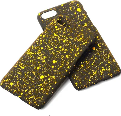 Produktbild von Handy Hülle Schutz Case Bumper Schale für Apple iPhone 7 3D Sterne Gelb