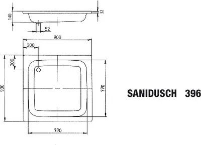 Zdjęcie produktu dla KALDEWEI powierzchnia prysznicowa SANIDUSCH biel alpejska