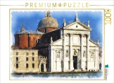 Produktbild von CALVENDO Puzzle San Giorgio Maggiore, Venedig, Italien 1565 bis 1610 | 1000 Teile Lege-Größe 64x48cm Foto-Puzzle für glückliche Stunden