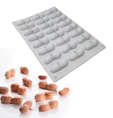 Obrázek produktu pro Silikonová forma na pečení, 24 otvorů, pro oříšky, mousse, dorty, čokoládu, DIY, 3D, odolná vůči teplu od -40 do 230°C