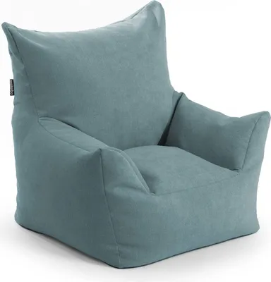 Produktbild von mokebo Kindersessel mit Stoffbezug 'Der Pausenheld', Sitzsack Kinder mit Füllung, auch als Lesesessel oder Sitzkissen fürs Kinderzimmer, Kindersitzsack oder Sessel für Kinder in Petrol, Blau