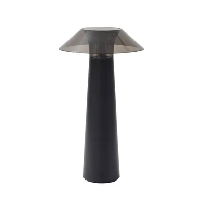 Produktbild von Lindby LED-Akku-Außentischleuchte Gomba, schwarz, dimmbar