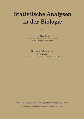 Produktbild von Statistische Analysen in der Biologie