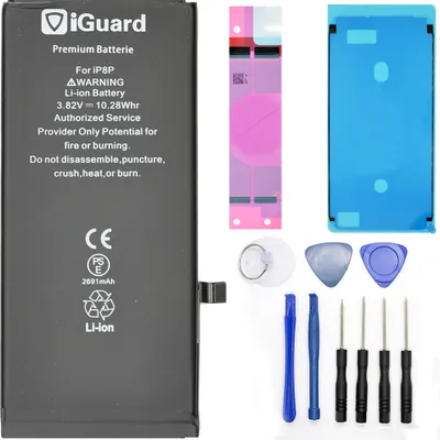 Produktbild von Ersatz Akku für iPhone 8 Plus Batterie Battery Klebestreifen Werkzeug Tool Komplett Neu