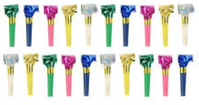 Produktbild von PartyDeco holografische Trillerpfeifen, Mix, 1 Packung à 20 Stück