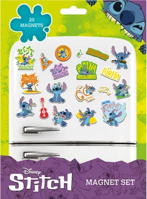 Zdjęcie produktu dla Magnesy na lodówkę Disney - Stitch (20 szt.)