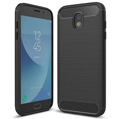 Obrázek produktu pro Techsuit Carbon Silicone obal na - Samsung Galaxy J7 2017 - Černá