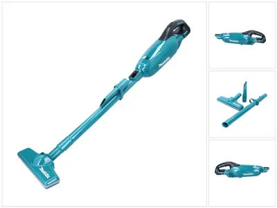 Zdjęcie produktu dla Makita DCL280FZ, Pionowy odkurzacz, Bez worka, Niebieski, 0,75 l, Prostokątny, 1,4 m³/min