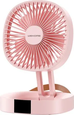 Obrázok produktu pre Bezdrôtový stolový ventilátor WT-F23 prenosný ručný ventilátor 2000mAh ružový