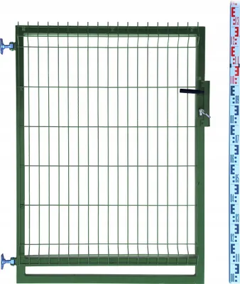 Zdjęcie produktu dla FURTKA 130cm zielona PANELOWA RAL6005 ogrodzeniowa 133cm