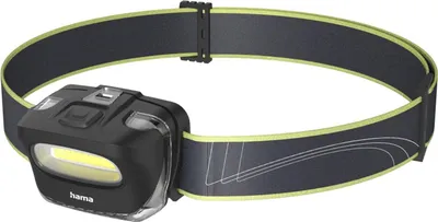 Image de Hama HL110 Bandeau noir, bleu, jaune Lampe de poche COB LED