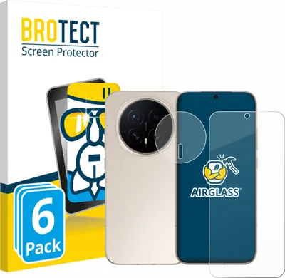 Produktbild von 6x BROTECT Schutzglas für Honor Magic 8 (Display+Kamera) Schutzfolie Panzer Folie Glas Display Schutz klar