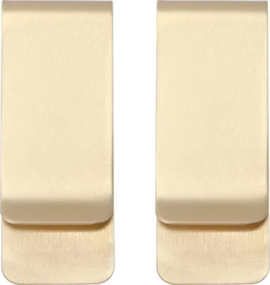 Immagine prodotto di 2 fermasoldi in metallo, acciaio inossidabile, mini portafogli dalla forma particolare, porta carte di credito da uomo (oro)