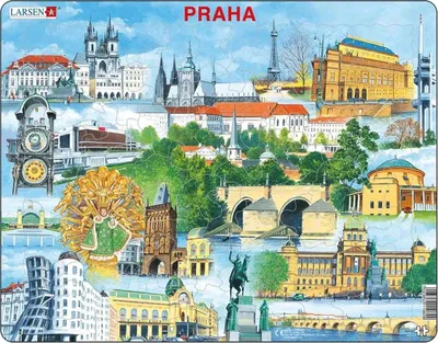 Obrázek produktu pro LARSEN Puzzle Praha památky 66 dílků