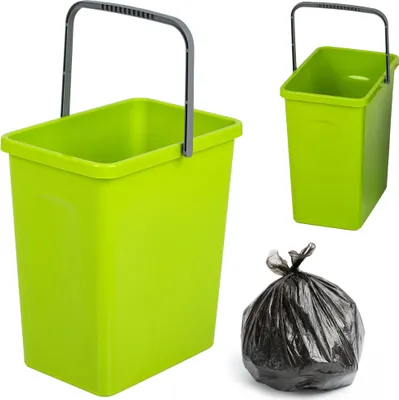 Produktbild von Pojemnik Plasitkowy Do Segregacji Śmieci Odpadów Kosz 10 L Zielony