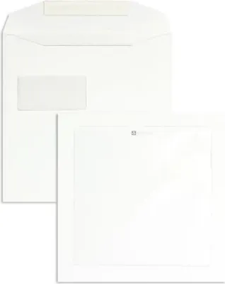 Produktbild von Werbefensterhüllen 220x220mm 120g/qm haftklebend Sonderfenster VE=250 Stück