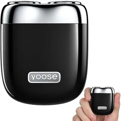 Zdjęcie produktu dla Maszynka do golenia elektryczna dla mężczyzn - Miniaturowa maszynka do golenia metalowa, wodoodporna (IPX7), ładowanie przez USB-C, wymienne ostrza magnetyczne - łatwa do czyszczenia