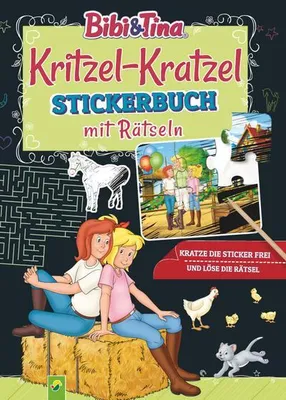 Image de Bibi & Tina: Kritzel-Kratzel Stickerbuch mit Rätseln