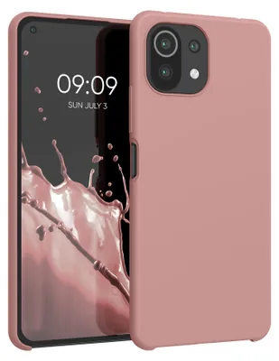 Produktbild von kwmobile Handyhülle für Xiaomi 11 Lite (5G) NE / Mi 11 Lite (5G) Hülle - Case Silikon - Kabelloses Laden - Schutzhülle Cover in Winter Rose