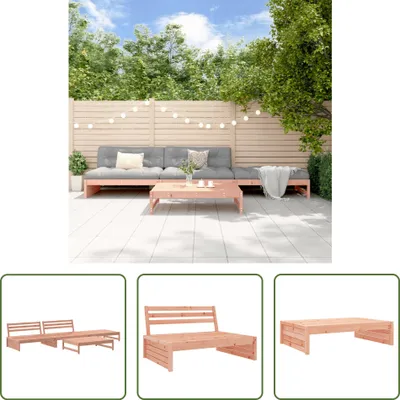 Produktbild von The Living Store 4-tlg. Garten-Lounge-Set Massivholz Douglasie