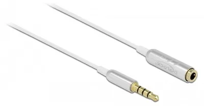 Produktbild von Audio Verlängerungskabel 3,5mm 4Pin Stecker > 3,5mm 4Pin Buchse Ultra Slim