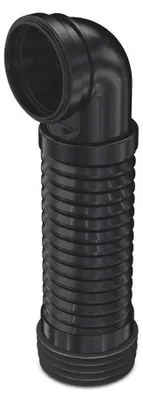 Produktbild von Bruckner Flexibler Anschluss mit Bogen 90° für Hänge WC, 205-370mm