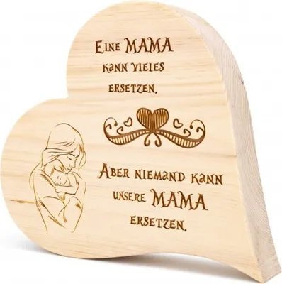Produktbild von Zirbenherz Eine Mama kann vieles ersetzen 12cm