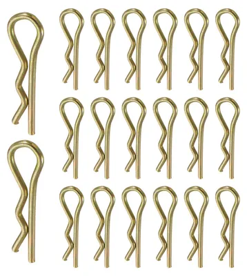 Productafbeelding van R-Clips 20 Stuks - 2,5 mm x 43 mm Verzonken Staal Haarnadelsplinten