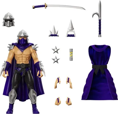 Image de Teenage Mutant Ninja Turtles Ultimates Actionfigur Shredder (Silver Armor) 18 cm