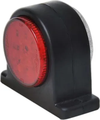 Zdjęcie produktu dla Lampa obrysowa czerwona/biała 68x62mm 8LED