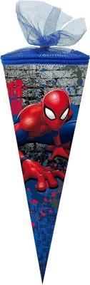 Produktbild von Nestler Schultüte Spider-Man 2018 Zuckertüte Schulanfang Einschulung Schule: Größe: 22cm rund