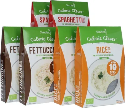 Produktbild von SLENDIER  Konjak Nudeln Fitness Probierpaket (6x400g)