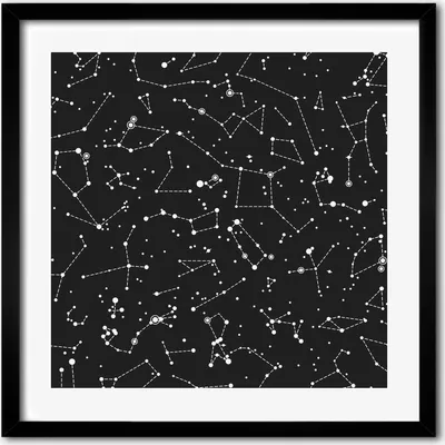 Produktbild von Bild - 50 cm x 50 cm - MDF - Rahmen, Wandkunst - Konstellation