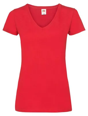 Obrázok produktu pre Dámske tričko, krátke rukávy - FOL V NECK T/W - red - veľkosť S