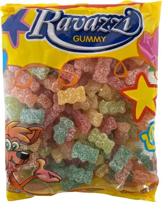 Produktbild von Ravazzi Orsetti Frutta Sour, Saure Gummibärchen Fruchtgummi, 1 kg