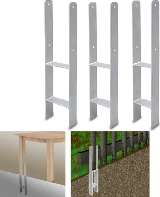 Obrázok produktu pre Wolketon 6x H-kotva Post Support Post 91/101/121MM Plot 600MM Post Anchor Carport