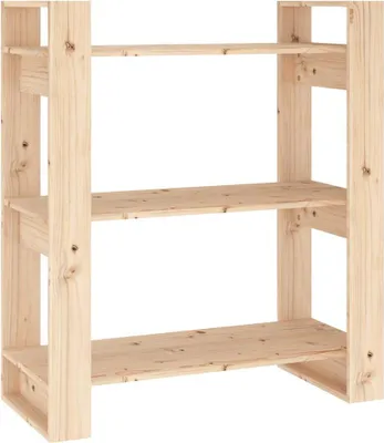 Obrázek produktu pro vidaXL Knihovna/rozdělovač pokojů 80 x 35 x 91 cm borovicový masiv