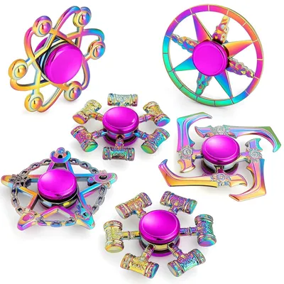 Productafbeelding van 6 Stuks Fidget Spinner Set van Metaal