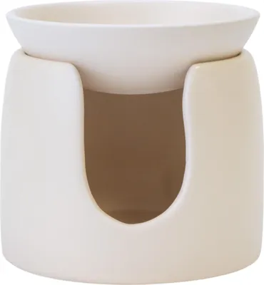 Zdjęcie produktu dla Ceramiczny kominek do wosków zapachowych BISPOL Aura 9.5CM ECRU