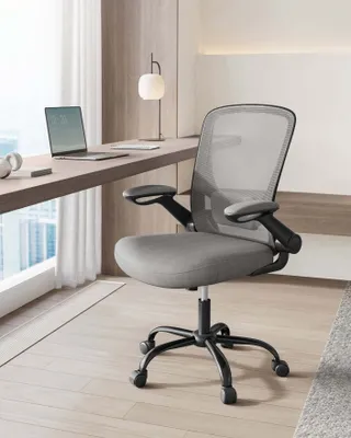Productafbeelding van Ergonomische bureaustoel - Verstelbaar, met lendensteun, ademend materiaal - Duifgrijs