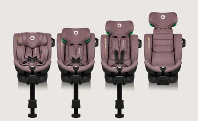 Produktbild von Lionelo Kindersitze Harmony i-Size, 360° EasyTurn Basis, ISOFIX und Stützfuß, BuckleAlarm, Side Impact Guard, Verstellbare Kopfstütze und Rückenlehne - Rose
