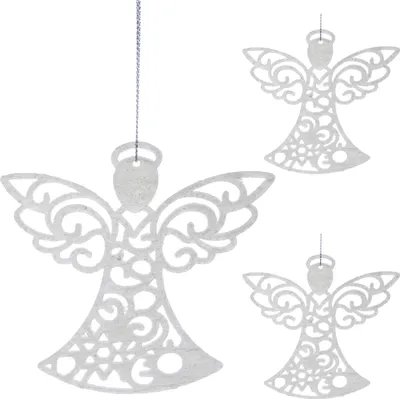 Produktbild von Christbaumschmuck/Anhänger - Engel - 3 Stück.