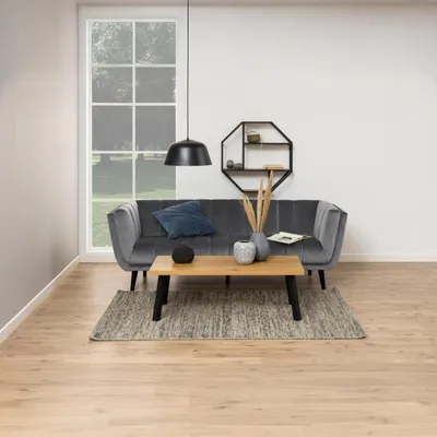 Productafbeelding van Wandplank Varven Melamine Mat Wild Eiken - Giga Living