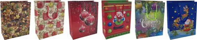 Produktbild von 6 Geschenktüten, Weihnachten, Large