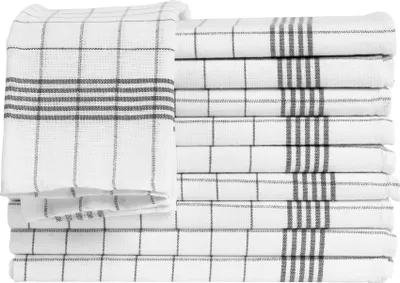 Produktbild von Geschirrtücher 50x70 cm im 20er Set aus 100% Baumwolle, Küchentücher Grau