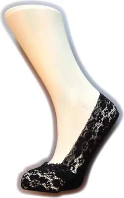 Produktbild von Silky Damen Spitzen-Füßlinge, 1 Paar LW343 (Einheitsgroße) (Schwarz)