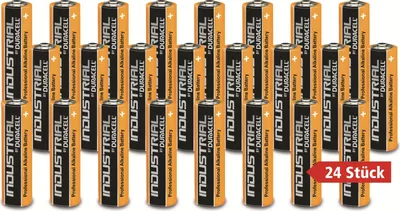 Image de Duracell Procell Industrial Mignon (AA)-Batterie Alkali-Mangan 1.5 V 24 St