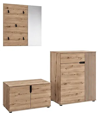 Produktbild von xonox.home Garderobenkombination Keno Artisan Eiche Nachbildung / Artisan Eiche Nachbildung 175 x 191 x 37 cm